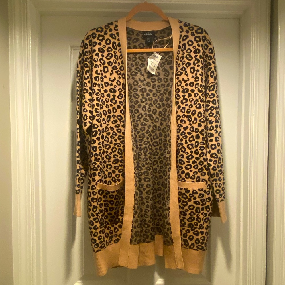 COPY - Nicole Miller leopard cardigan BNWT
